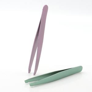 Pince à épiler pour sourcils Super Eyebrow, fabrication personnalisée, pince à épiler professionnelle à pointe inclinée, ensemble de pinces à épiler pour extensions de cils - Product Image 1