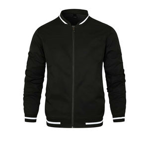 Veste de baseball varsity pour homme, best-seller de l'hiver, style streetwear, personnalisée, col montant, logo frontal, manches en laine et polyester - Product Image 1