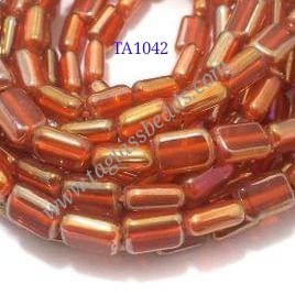 Vente en gros de perles de verre cristal multicolores en forme d'arc-en-ciel pour fenêtre doublure métallique perles rectangulaires plates pour la fabrication de bijoux - Product Image 5