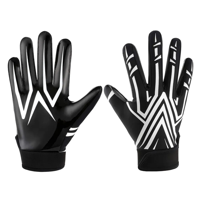 Ultra Sticky High Quality Custom Football Gloves American Football Padded Receiver Gloves Tacky Grip OEM Factory Wholesale