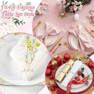 Ronds de serviette de Noël indiens Décor de table exclusif pour les mariages et les fêtes avec des serviettes de Noël en polyéthylène en papier - Product Image 4