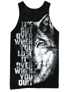 100% Cotton <b>Mens</b> Tank Top 3D Print Sleeveless Gym Fitness Shirt Breathable Lightweight Summer Beachwear Plus Size Available - Product Image 4
