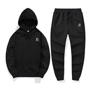 Chándal de gimnasio hecho a medida para hombre, ropa deportiva con capucha, conjunto de sudaderas al por mayor, chándal de hip hop para correr para hombre - Product Image 1