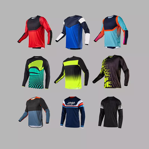 Ropa de fútbol de manga larga personalizada para hombre, servicio OEM, camiseta de MTB y motocicleta para equipo de bicicleta de montaña para hombre - Product Image 2