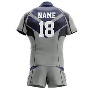 Uniformes de Rugby Antiencogimiento, Conjuntos Transpirables, Logotipo Personalizado, Calidad Premium, Nuevo Diseño Más Vendido, Material Suave - Product Image 2