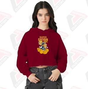 Stylish and Cozy Men's 100% Cotton Winter Crop Hoodie with Embroidered Digital Printing Beaded Customized Lightweight Layering - Product Image 1