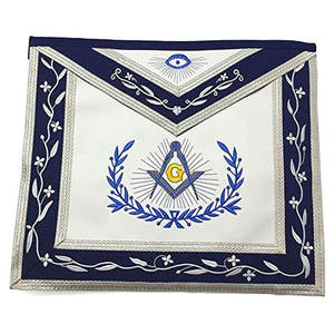 Delantal Masónico de Satén Personalizado, Diseño de Logia Personalizado, Logotipo Personalizado, Suministro de Fábrica de Delantales Masónicos - Product Image 1