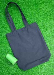 Sac fourre-tout en toile de couleur naturelle réutilisable avec logo imprimé personnalisé écologique avec poignée en coton sac d'épicerie recyclable - Product Image 4