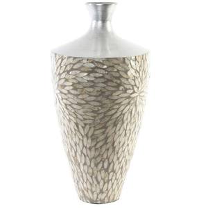 Meilleure vente, Vase en bambou en mosaïque gris argenté avec perles, vase de sol rond en bambou avec perles - Product Image 1