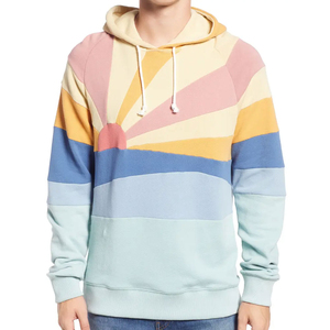 Sweat à capuche mélangé 100% coton conçu en usine pour hommes respirant confortable avec impression 3D solide nouveau style pour l'hiver - Product Image 1