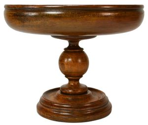 Tazón de masa de madera artesanal versátil promedio hecho a mano para frutas o ensaladas Tazón de granja rústico vintage de alta calidad - Product Image 4