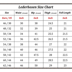 Solid Color Men's Bavarian Lederhosen Suede Leather Custom Made Knee-Length Breathable Quick Dry Casual - Product Image 5