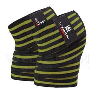 Powerlifting <b>weight</b> lifting <b>training</b> knee support wraps gym bandage straps elastic cotton weightlifting accessories - Product Image 1