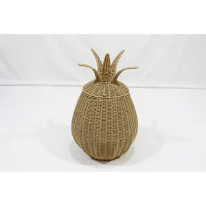 Superior quality handcrafted natural rattan storage basket for decoration and storage fashioned originating from Vietnam