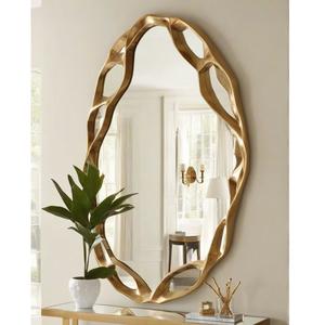 Espejo de Pared para Decoración del Hogar, Diseño Interior con Diseño de Hojas, Espejo Decorativo Clásico y Moderno con Múltiples Acabados - Product Image 6