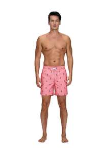 Pantalones Cortos de Hombre de Lona Tejida con Estampado Digital |   Pantalones Cargo Transpirables de Cintura Media con Cordón, Ecológicos, Antiarrugas, Estilo Urbano - Product Image 3