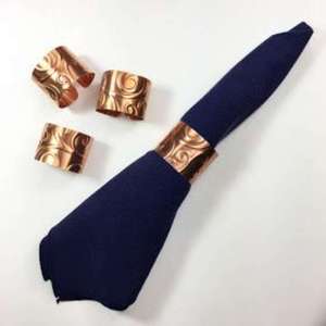 Soporte de anillos para servilletas de Venta caliente, diseño navideño para restaurante, oficina, precio de fábrica decorativo, Material de Metal Natural - Product Image 3