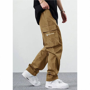 Pantalon cargo décontracté en toile imperméable et respirant à taille haute, multi-poches, pour homme, prix d'usine KATBROS INDUSTRY, personnalisable - Product Image 2