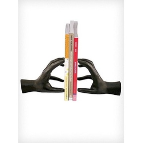 Hand Shape Iron Metal Handicraft Bookend Home Decor Antique Finish Industrial Design Elegant for <b>Holding</b> Books Decorative Gift - Product Image 1