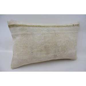 หมอนผ้าขนแกะสีเบจถักลาย Kantha ขนาด12x20นิ้วสไตล์วินเทจผ้าทอลายสี่เหลี่ยมปักพื้นเครื่องนอนแบบพกพา - Product Image 2