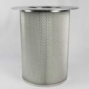 Factory Customized 200*400*450 Stainless Steel Air Filter Element Polyester Cloth Air Filtration Filter with Flange Interface