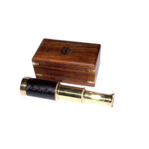 Jumelles en laiton antique décoration bonne qualité étui en cuir télescope décor maison avec jumelles Vintage marine victorienne - Product Image 4