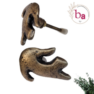 ลูกบิดแมวทำจากเหล็กหล่อและทองเหลืองใช้มือจับและตัวดึงสำหรับตู้ในห้องครัวลิ้นชักห้องนอน - Product Image 1