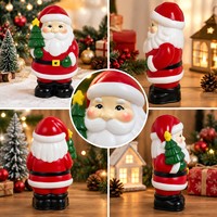 Statue de Noël personnalisée, figurine géante festive, décorations saisonnières peintes et lumineuses pour l'entrée des grands magasins et les expositions