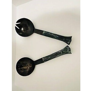 Servidor de ensalada de resina elegante para comer todos los días y servir comida utensilio hecho a mano ecológico con atractivo decorativo - Product Image 3