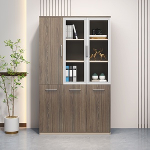Modern Wooden Office <b>Cabinet</b> with <b>Lockable</b> Filing <b>Storage</b> for Home Office Commercial Furniture - Product Image 1