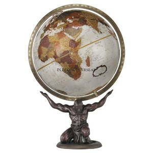 Globe en métal de qualité supérieure, argent, brillant, poli et plaqué or, décoration moderne créative, décoration intérieure d'Inde - Product Image 6
