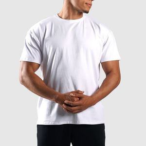 Crewneck Dtg Printed Mens Graphic <b>High</b> Quality Bulk <b>Tshirts</b> Blank Custom Oversized Essential <b>Tshirt</b> - Product Image 3