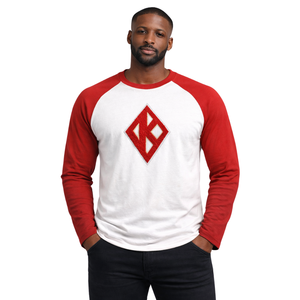 Kappa Alpha Psi Diamond K <b>Red</b> Raglan Long Sleeve <b>T</b>-<b>Shirt</b> 1911 Cotton Greek Fraternity Tee Licensed Vendor Nupe Apparel - Product Image 1