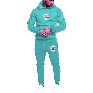 Wholesale Premium 100 Cotton Drop Shoulder Hoodie And Jogger Pants 2 Piece Tracksuit Set - Product Image 4