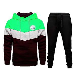 Conjunto Deportivo Informal de Dos Tonos para Hombre, Sudadera con Capucha Deportiva, Ropa de Gimnasio, Ropa Deportiva Urbana - Product Image 5