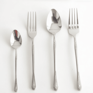 2025 couverts en acier miroir ensemble de couverts argenterie ensemble de couverts 24pc Style classique solide inoxydable mariage durable élégant - Product Image 1