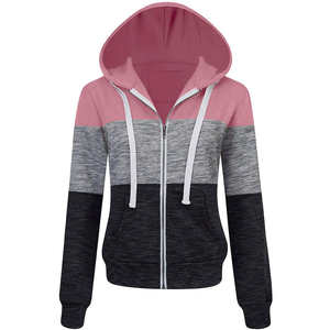 เสื้อฮู้ดผู้หญิงลำลองพิมพ์ลายสำหรับวิ่งออกกำลังกาย ขายส่ง ผลิตจากโพลีเอสเตอร์ 100% ระบายอากาศได้ดี กันลม คอฮู้ด หนา 350 GSM เหมาะสำหรับฤดูหนาว - Product Image 1