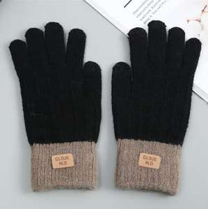 Hot sales Winter jacquard <b>gloves</b> Fingered <b>touchscreen</b> Thermal <b>Gloves</b> - Product Image 2