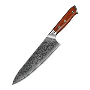 Venta al por mayor personalizado de alta calidad OEM ODM servicio Venta caliente de acero de Damasco Chef cuchillo de cocina Diseño único con precio barato - Product Image 1
