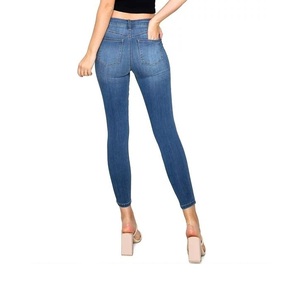 Jeans de Mezclilla Rectos para Mujer, Talla Grande, Azul Claro, Casuales, Ajuste Regular, Ecológicos y Transpirables, Precio Económico al por Mayor - Product Image 2
