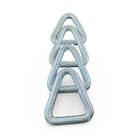 Anneau triangle en acier inoxydable/zingué de taille personnalisée