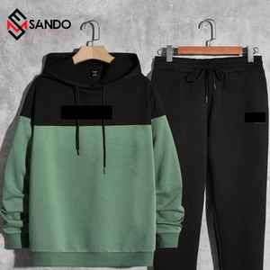 ชุดวอร์มสำหรับเล่นกีฬาของผู้ชายเสื้อผ้าคอตตอนขนาด XXL ออกแบบโลโก้ได้ตามต้องการ - Product Image 1