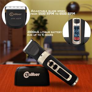 Recortadora de Barba Eléctrica Profesional Ajustable, Silenciosa, Inalámbrica, Resistente al Agua IPX7, Cuchilla de Acero Inoxidable, Batería USB - Product Image 6