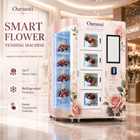 Distributeur automatique de fleurs Ouruoxi, nouvelle tendance, pour utilisation en métro, distributeur de fleurs fraîches à vendre