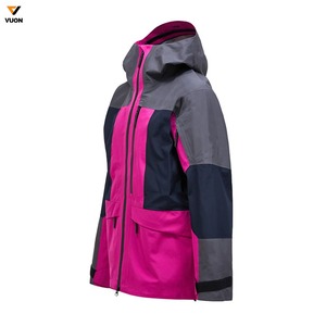 Lujo montaña a prueba de viento esquí lluvia mujeres transpirable duro Shell 2 capas ropa al aire libre chaqueta impermeable - Product Image 2