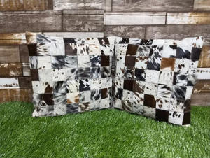 Nuevo sofá hecho a mano almohada Vintage cuero genuino Fundas de cojín 19 "arte hecho a mano hogar casos bordado decorativo cojín artes - Product Image 2