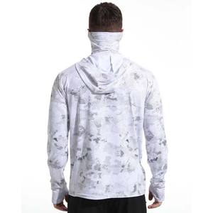 Vêtements de pêche à manches longues à séchage rapide UPF50 + Sweat à capuche de pêche à protection solaire avec conception personnalisée imprimé par sublimation personnalisé - Product Image 3