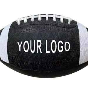 Balón de Fútbol Americano de Cuero PU Personalizado al por Mayor con Logotipo, Profesional, Marrón, Talla 9 - Product Image 5