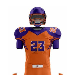 ชุดเครื่องแบบอเมริกันฟุตบอลแขนสั้นสำหรับผู้ชายระบายอากาศได้ดีสินค้ามาใหม่ - Product Image 3