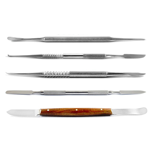 Kit de laboratorio Dental al por mayor, 5 uds., cuchillo de yeso para tallar cera, espátula, juego de cuchillos de cera Dental de la mejor calidad con estuche - Product Image 1